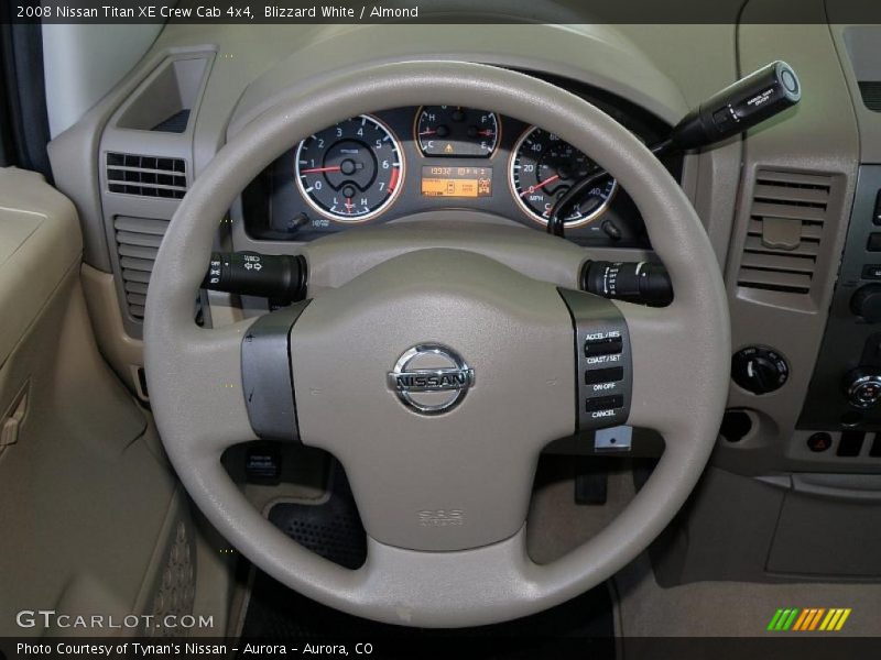 Blizzard White / Almond 2008 Nissan Titan XE Crew Cab 4x4