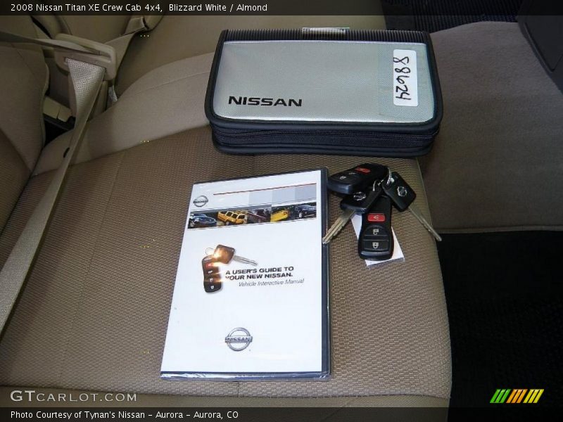 Blizzard White / Almond 2008 Nissan Titan XE Crew Cab 4x4
