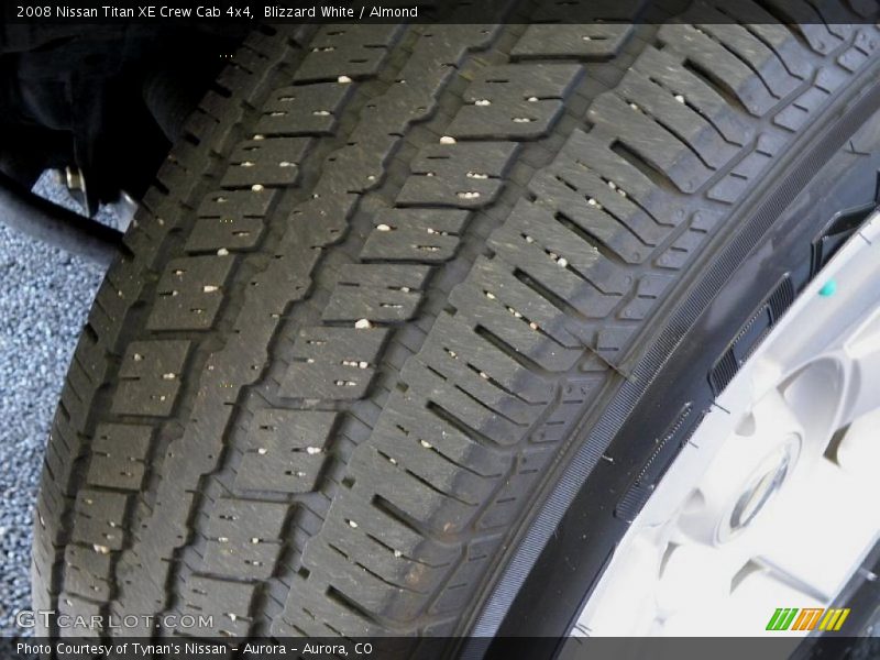 Blizzard White / Almond 2008 Nissan Titan XE Crew Cab 4x4