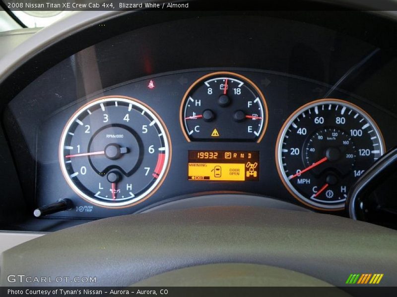 Blizzard White / Almond 2008 Nissan Titan XE Crew Cab 4x4