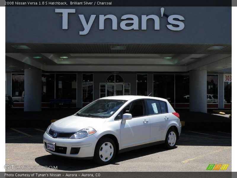 Brilliant Silver / Charcoal 2008 Nissan Versa 1.8 S Hatchback