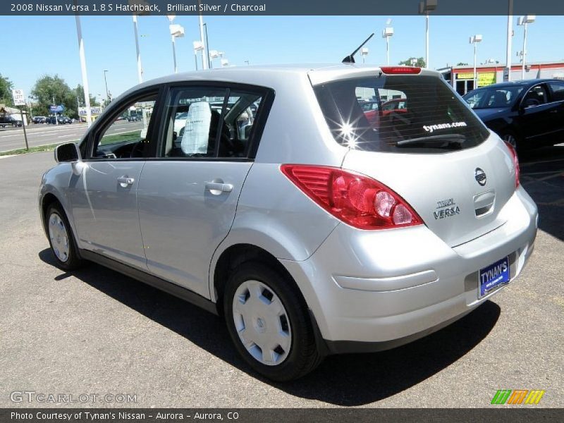 Brilliant Silver / Charcoal 2008 Nissan Versa 1.8 S Hatchback