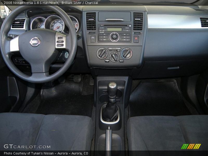 Brilliant Silver / Charcoal 2008 Nissan Versa 1.8 S Hatchback