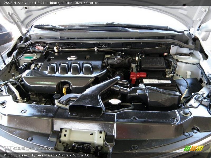 Brilliant Silver / Charcoal 2008 Nissan Versa 1.8 S Hatchback