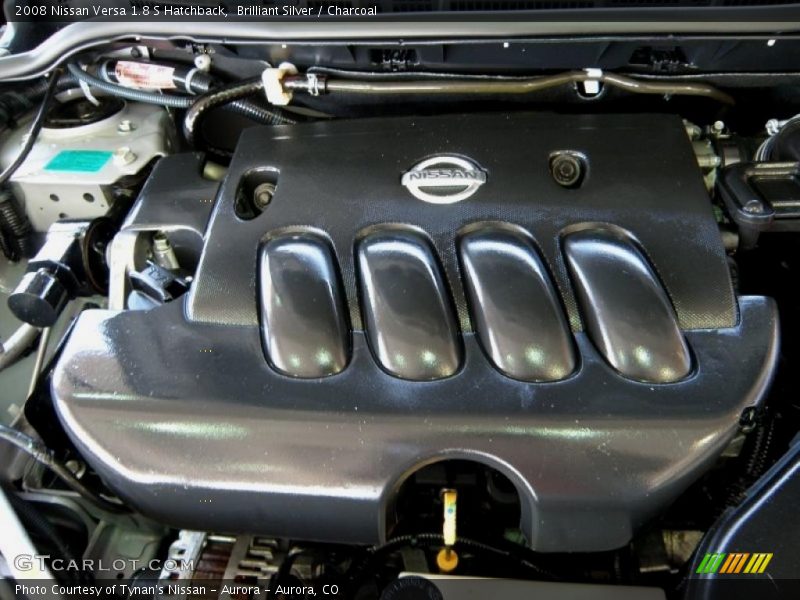 Brilliant Silver / Charcoal 2008 Nissan Versa 1.8 S Hatchback