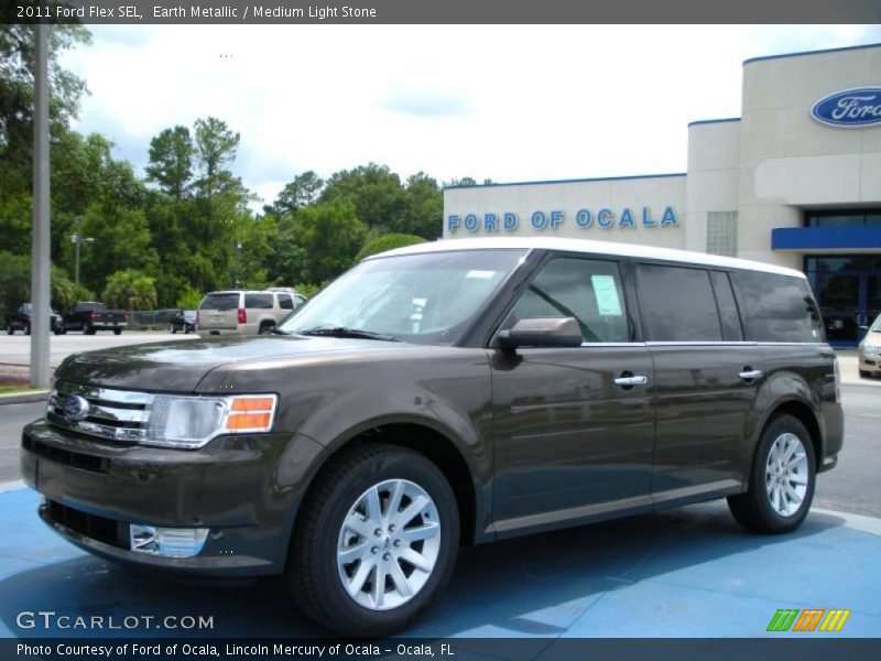 Earth Metallic / Medium Light Stone 2011 Ford Flex SEL