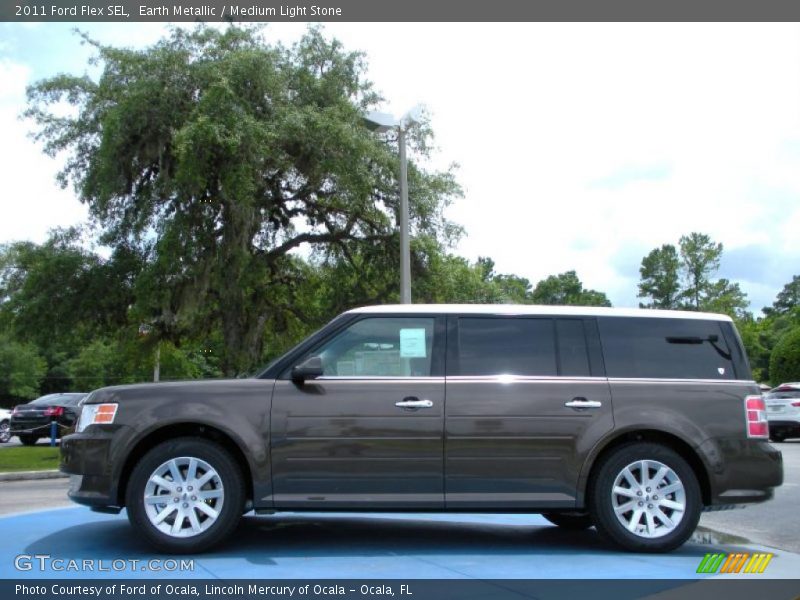 Earth Metallic / Medium Light Stone 2011 Ford Flex SEL