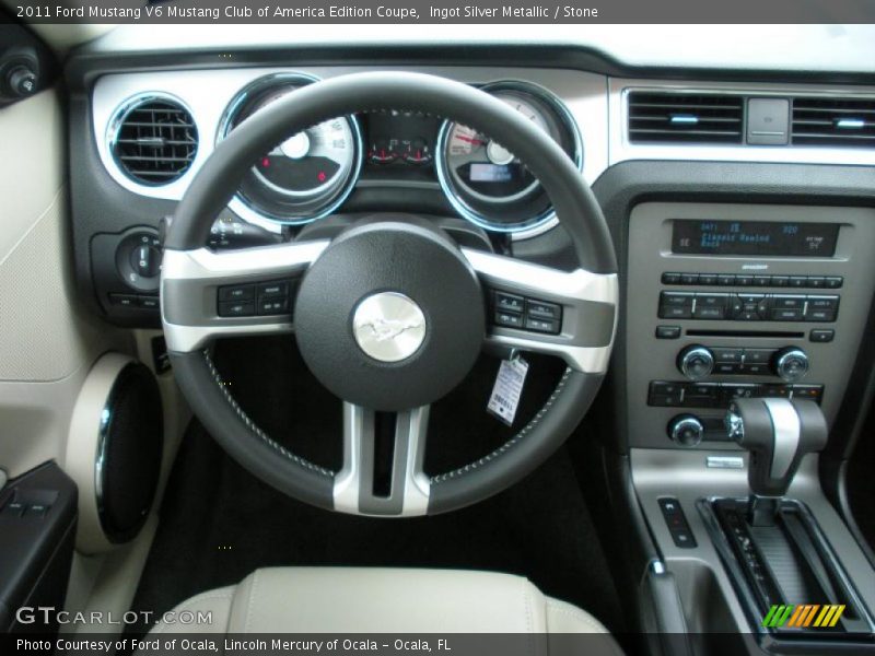 Ingot Silver Metallic / Stone 2011 Ford Mustang V6 Mustang Club of America Edition Coupe
