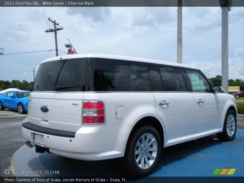 White Suede / Charcoal Black 2011 Ford Flex SEL
