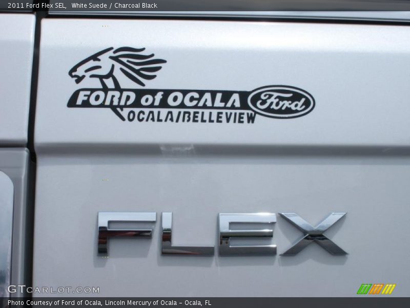 White Suede / Charcoal Black 2011 Ford Flex SEL