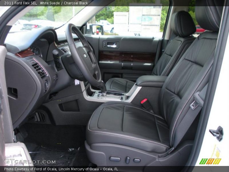 White Suede / Charcoal Black 2011 Ford Flex SEL