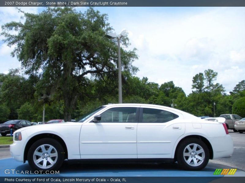 Stone White / Dark Slate Gray/Light Graystone 2007 Dodge Charger