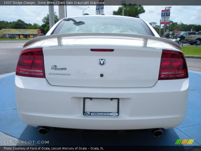 Stone White / Dark Slate Gray/Light Graystone 2007 Dodge Charger