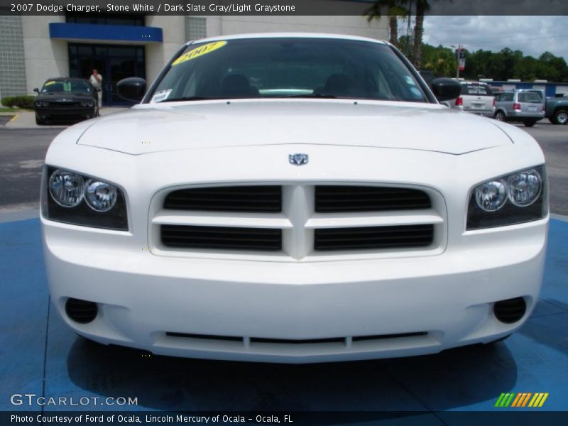 Stone White / Dark Slate Gray/Light Graystone 2007 Dodge Charger