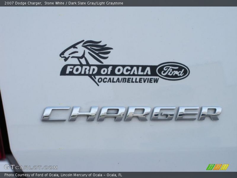 Stone White / Dark Slate Gray/Light Graystone 2007 Dodge Charger