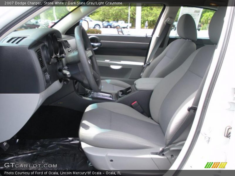 Stone White / Dark Slate Gray/Light Graystone 2007 Dodge Charger