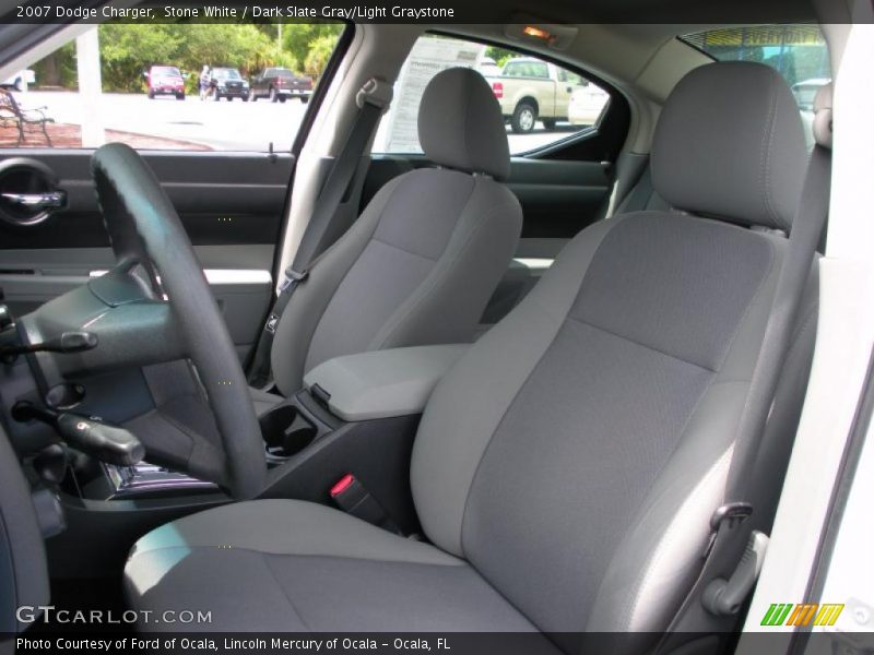 Stone White / Dark Slate Gray/Light Graystone 2007 Dodge Charger