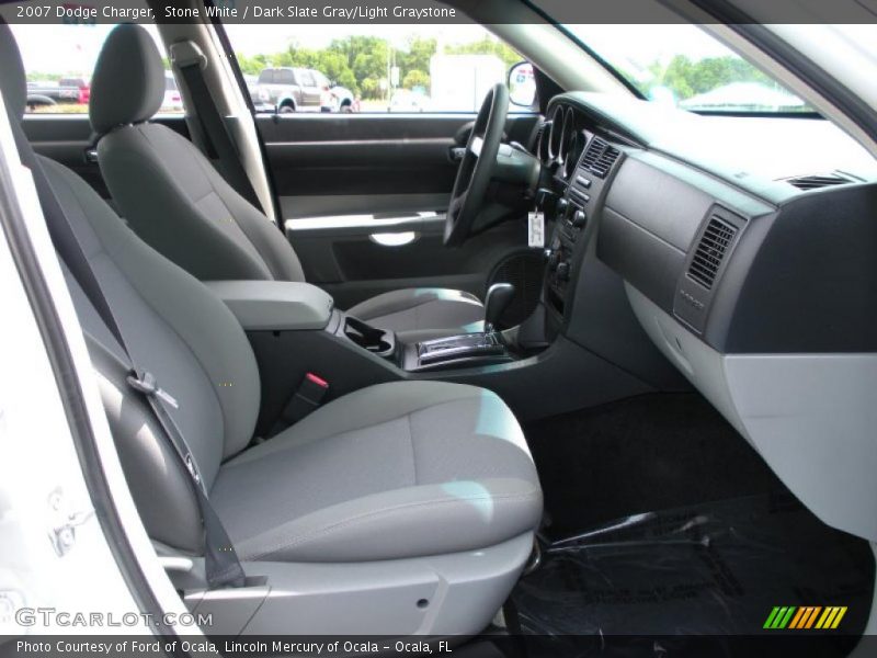 Stone White / Dark Slate Gray/Light Graystone 2007 Dodge Charger