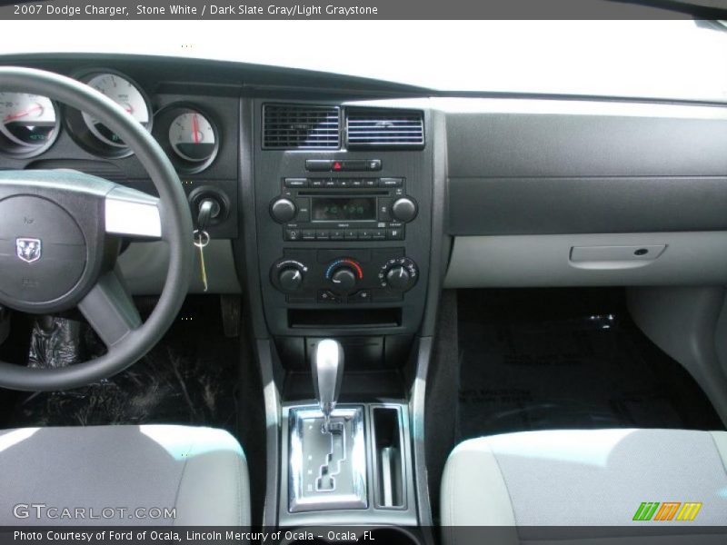 Stone White / Dark Slate Gray/Light Graystone 2007 Dodge Charger