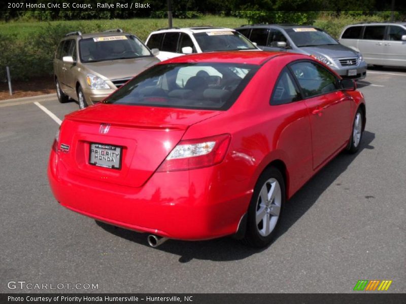 Rallye Red / Black 2007 Honda Civic EX Coupe