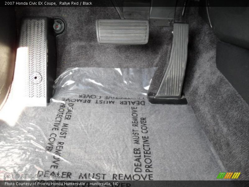 Rallye Red / Black 2007 Honda Civic EX Coupe