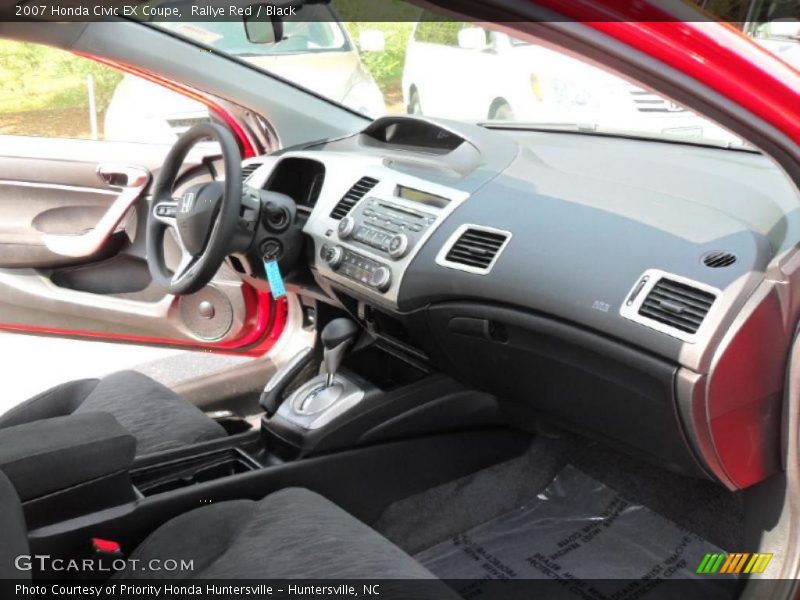 Rallye Red / Black 2007 Honda Civic EX Coupe