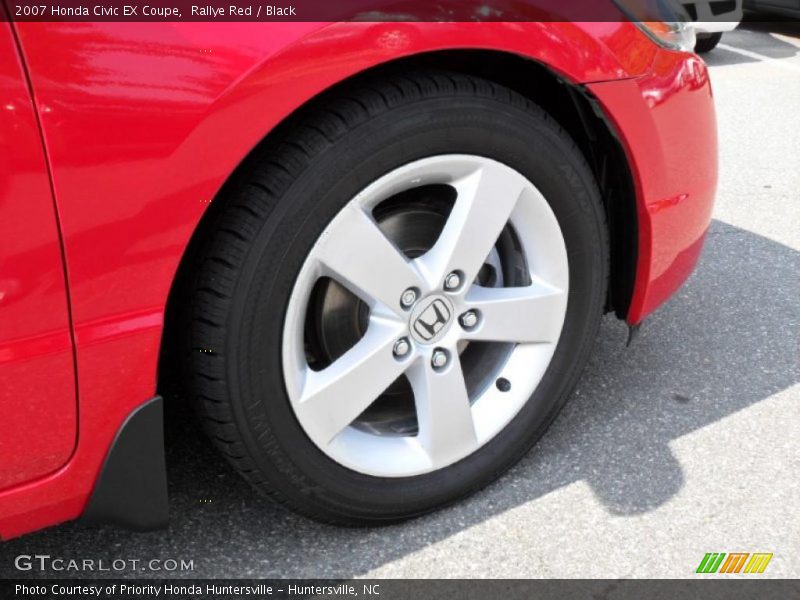 Rallye Red / Black 2007 Honda Civic EX Coupe
