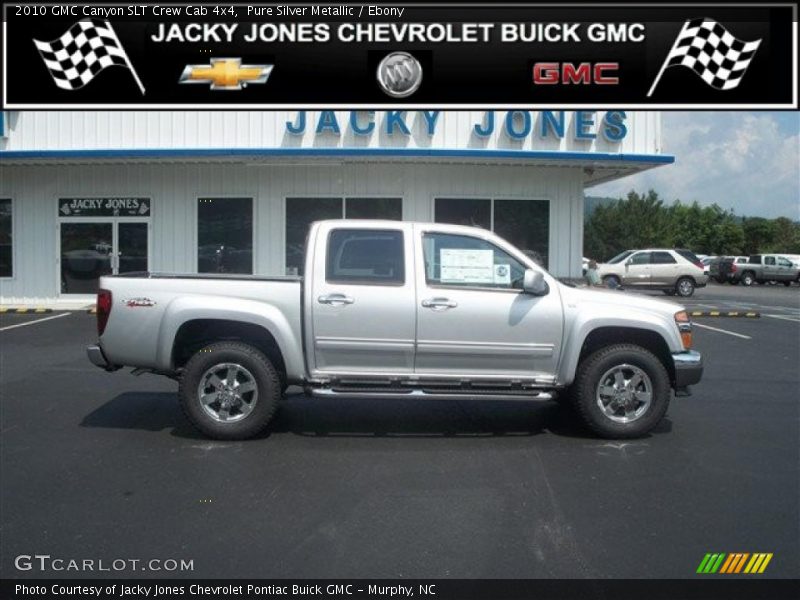 Pure Silver Metallic / Ebony 2010 GMC Canyon SLT Crew Cab 4x4