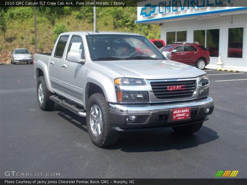 Pure Silver Metallic / Ebony 2010 GMC Canyon SLT Crew Cab 4x4