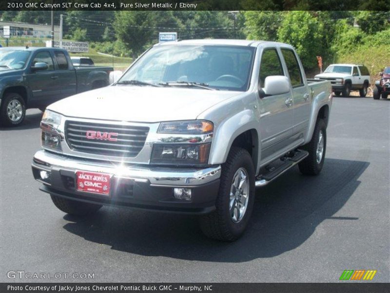 Pure Silver Metallic / Ebony 2010 GMC Canyon SLT Crew Cab 4x4