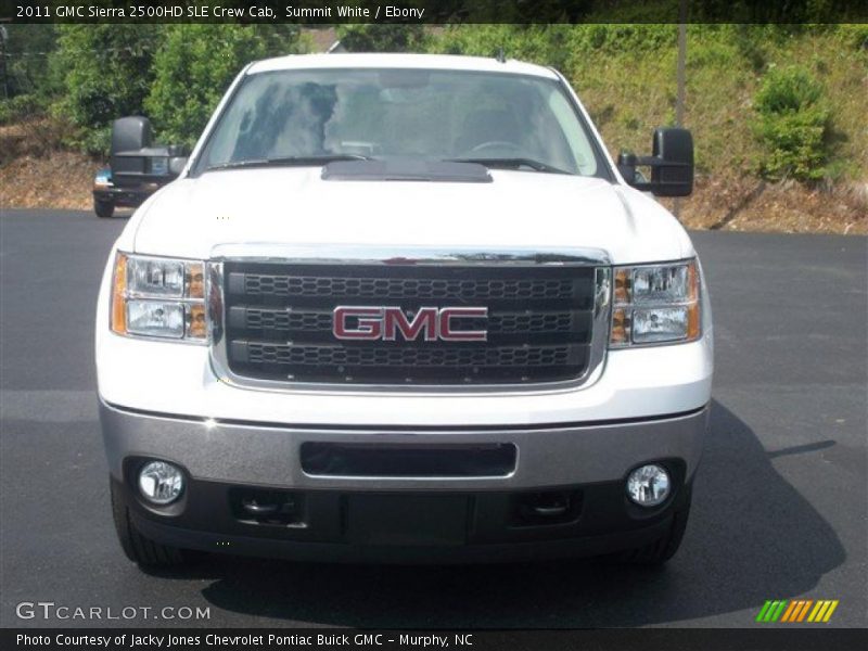 Summit White / Ebony 2011 GMC Sierra 2500HD SLE Crew Cab