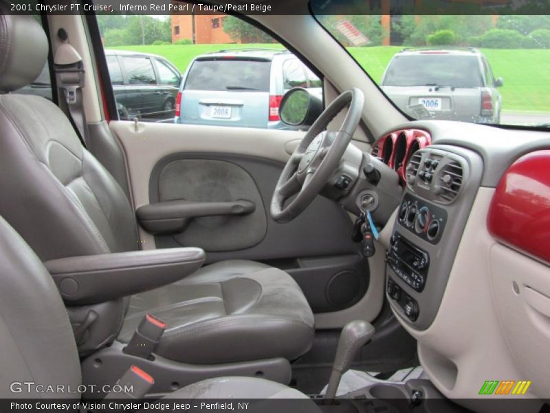 Inferno Red Pearl / Taupe/Pearl Beige 2001 Chrysler PT Cruiser