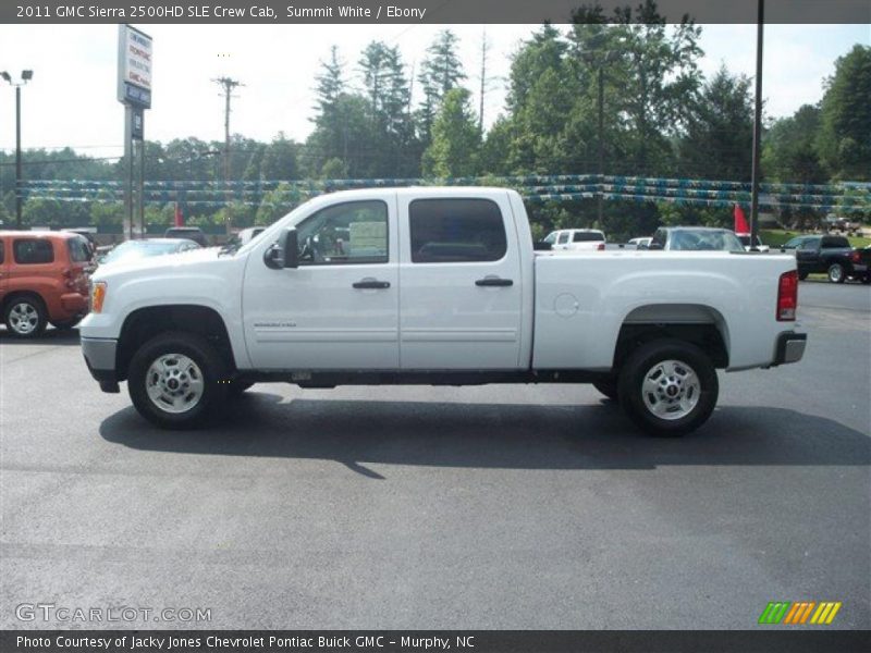 Summit White / Ebony 2011 GMC Sierra 2500HD SLE Crew Cab