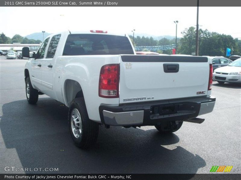 Summit White / Ebony 2011 GMC Sierra 2500HD SLE Crew Cab