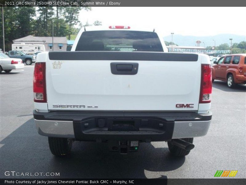 Summit White / Ebony 2011 GMC Sierra 2500HD SLE Crew Cab