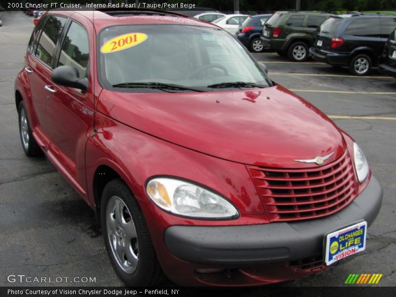 Inferno Red Pearl / Taupe/Pearl Beige 2001 Chrysler PT Cruiser