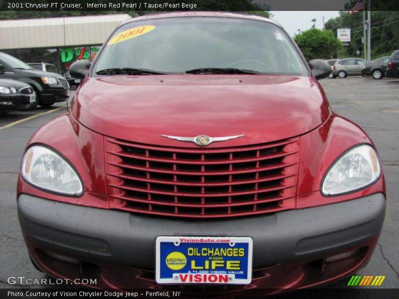 Inferno Red Pearl / Taupe/Pearl Beige 2001 Chrysler PT Cruiser