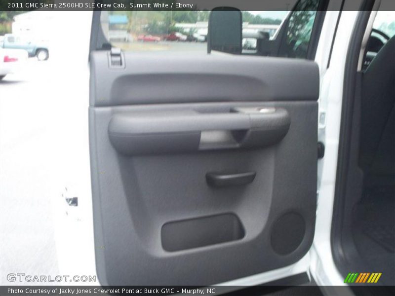 Summit White / Ebony 2011 GMC Sierra 2500HD SLE Crew Cab