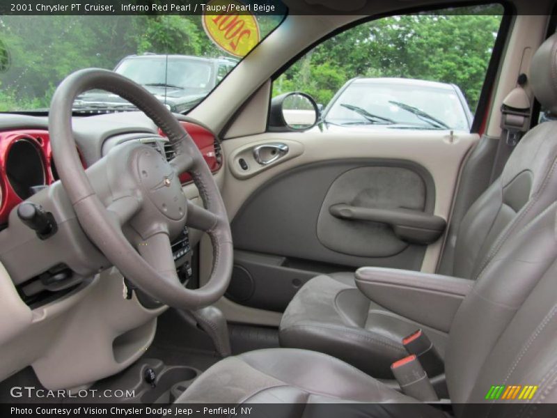Inferno Red Pearl / Taupe/Pearl Beige 2001 Chrysler PT Cruiser