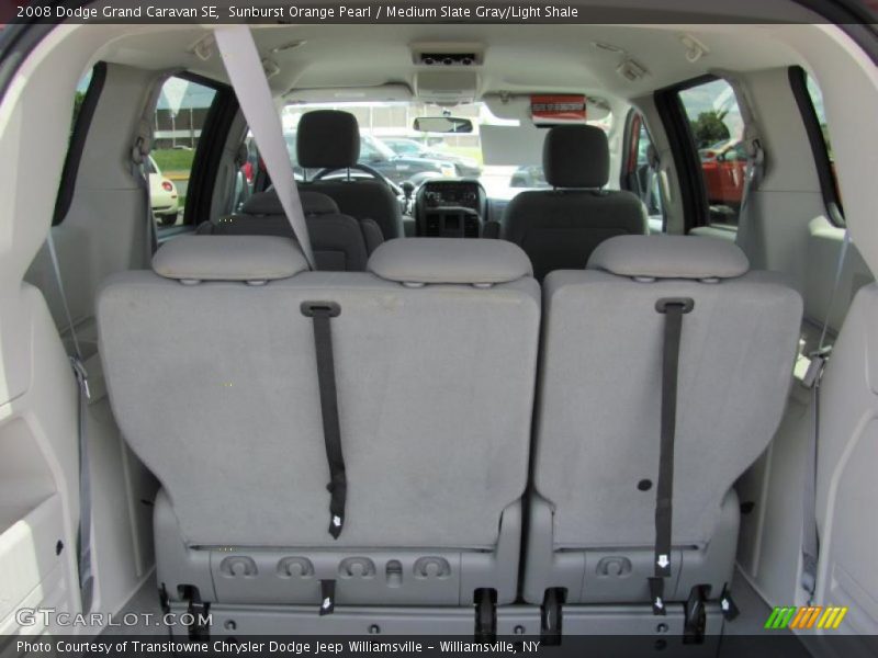 Sunburst Orange Pearl / Medium Slate Gray/Light Shale 2008 Dodge Grand Caravan SE