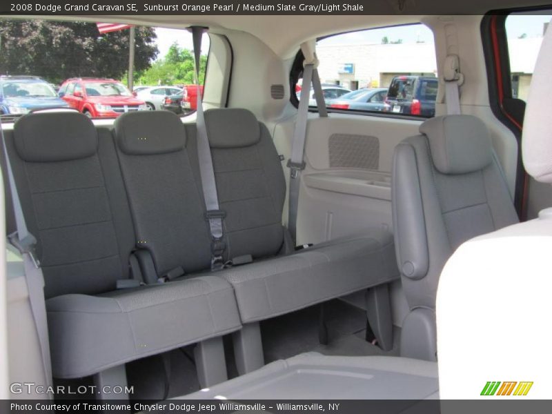 Sunburst Orange Pearl / Medium Slate Gray/Light Shale 2008 Dodge Grand Caravan SE