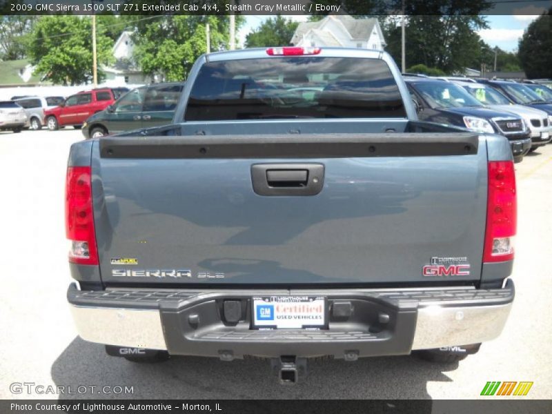 Stealth Gray Metallic / Ebony 2009 GMC Sierra 1500 SLT Z71 Extended Cab 4x4