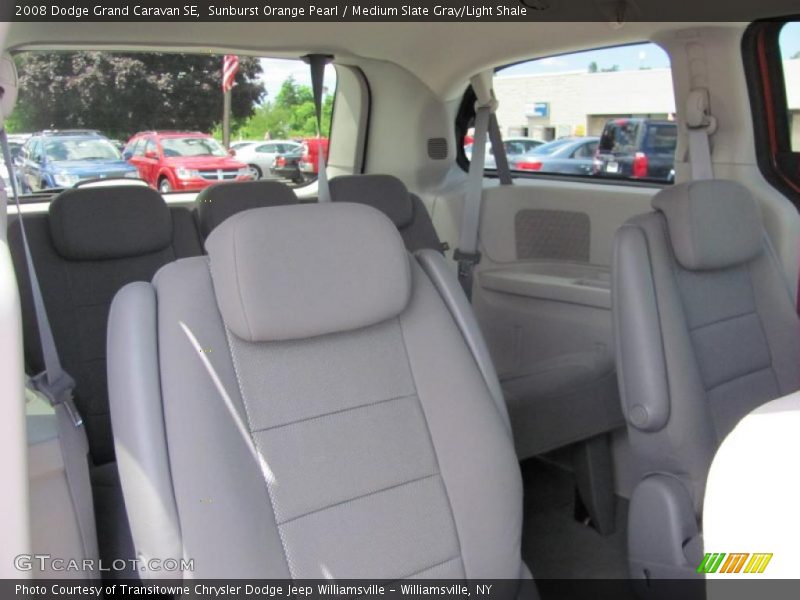 Sunburst Orange Pearl / Medium Slate Gray/Light Shale 2008 Dodge Grand Caravan SE