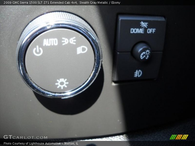 Stealth Gray Metallic / Ebony 2009 GMC Sierra 1500 SLT Z71 Extended Cab 4x4