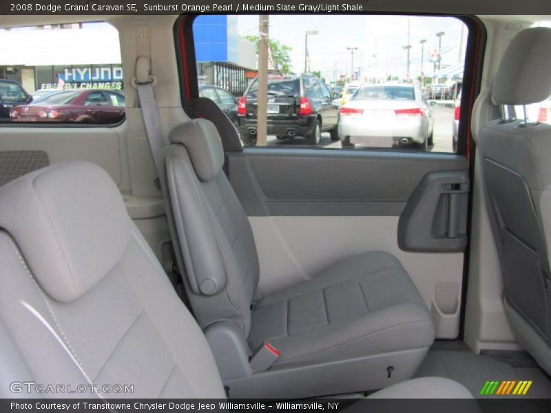 Sunburst Orange Pearl / Medium Slate Gray/Light Shale 2008 Dodge Grand Caravan SE