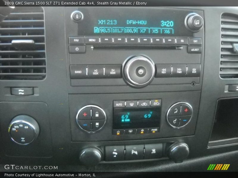 Stealth Gray Metallic / Ebony 2009 GMC Sierra 1500 SLT Z71 Extended Cab 4x4
