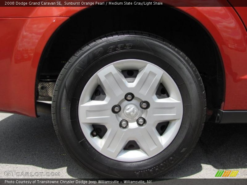 Sunburst Orange Pearl / Medium Slate Gray/Light Shale 2008 Dodge Grand Caravan SE