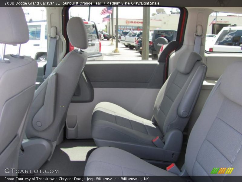 Sunburst Orange Pearl / Medium Slate Gray/Light Shale 2008 Dodge Grand Caravan SE