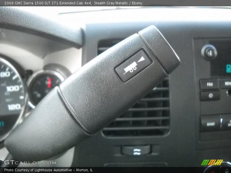 Stealth Gray Metallic / Ebony 2009 GMC Sierra 1500 SLT Z71 Extended Cab 4x4