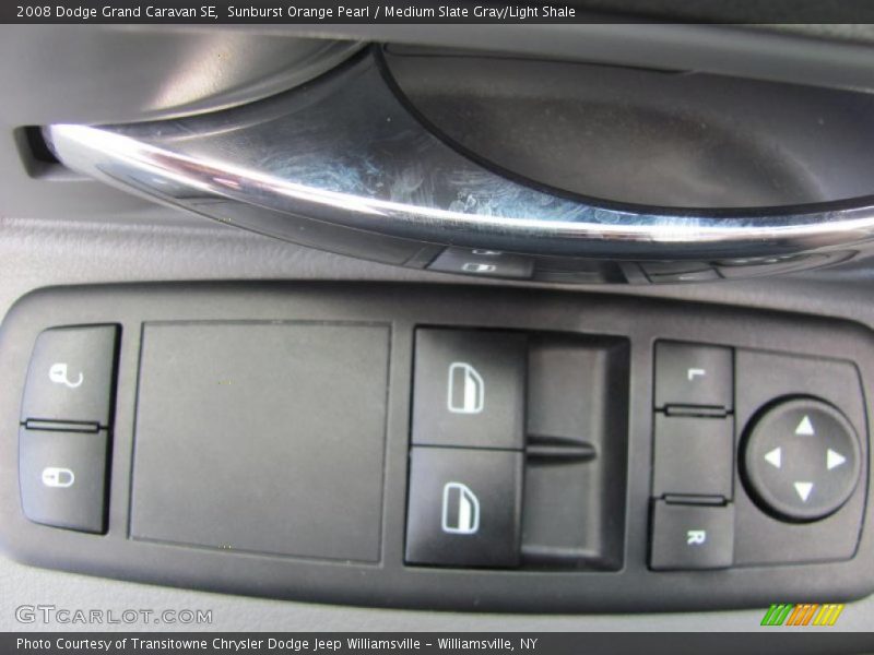 Sunburst Orange Pearl / Medium Slate Gray/Light Shale 2008 Dodge Grand Caravan SE